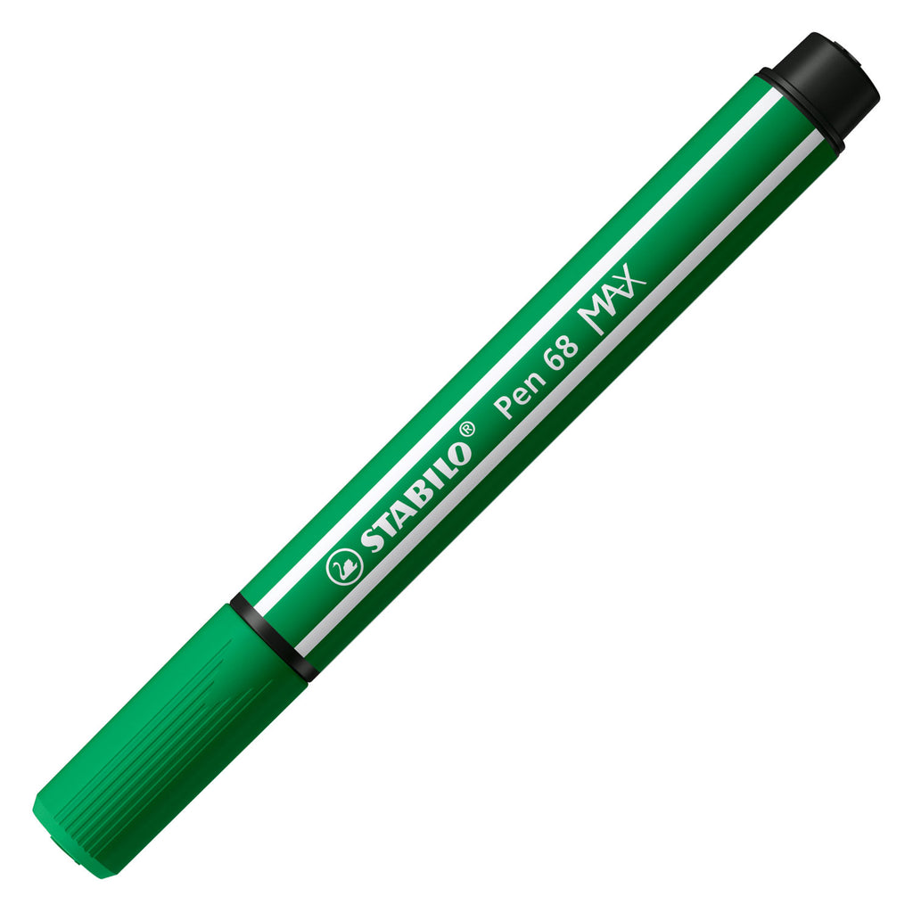 Stabilo pen 68 max - viltstift met dikke beitelpunt - smaragdgroen