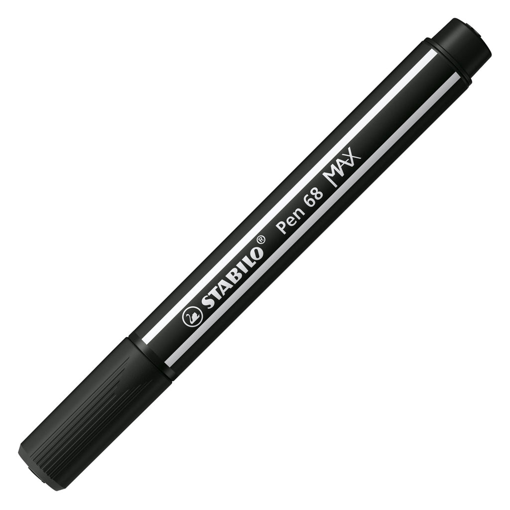 Stabilo pen 68 max - viltstift met dikke beitelpunt - zwart