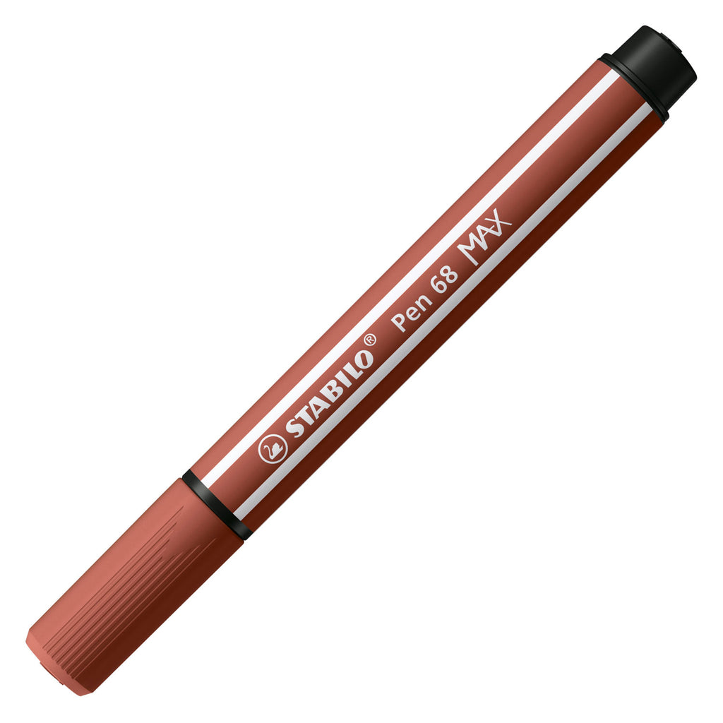 STABILO - STABILO pen 68 max - viltstift met dikke beitelpunt - sienna