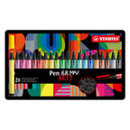 STABILO - STABILO pen 68 max arty - viltstift met dikke beitelpunt - set 20 stuks