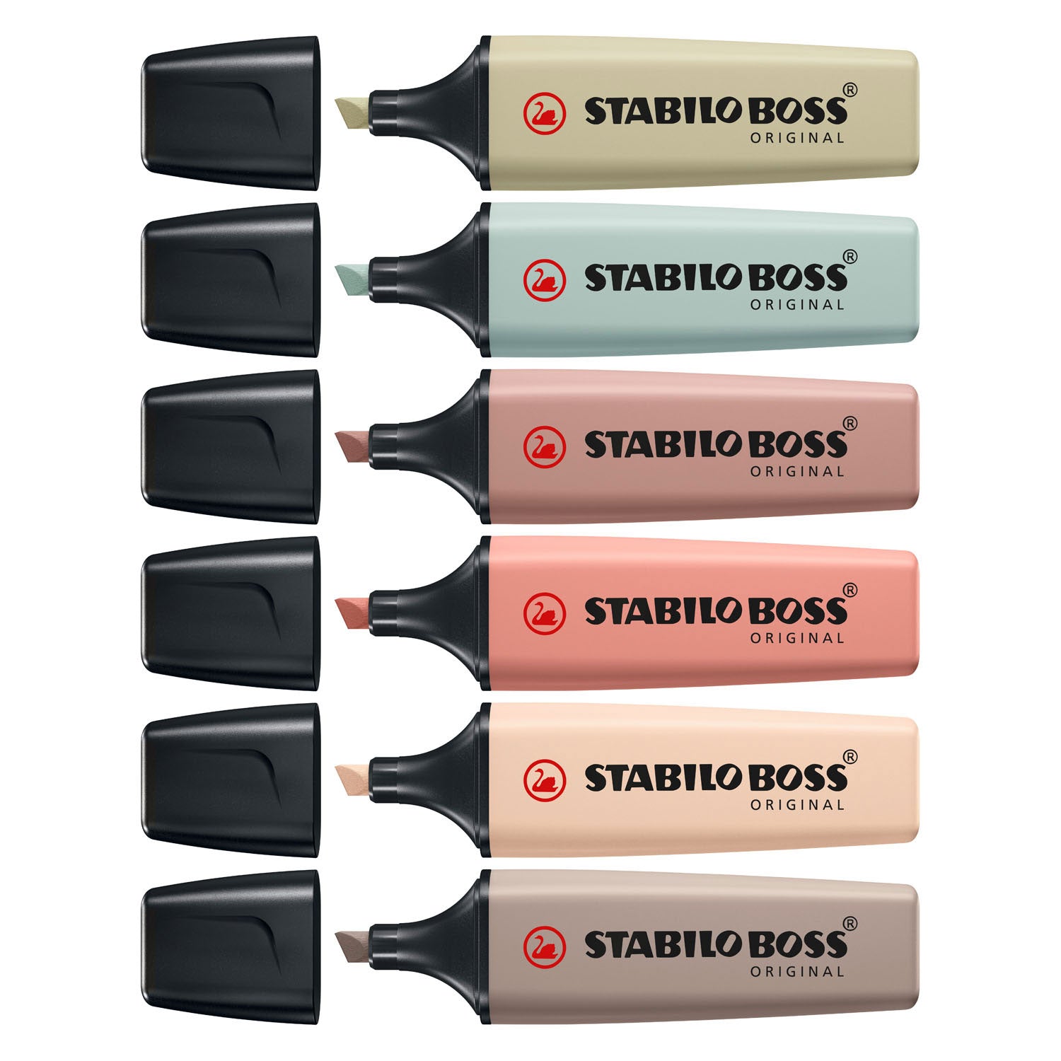 STABILO - STABILO Tekstmarker boss original kleuren ment beitelpunt 6 stuks
