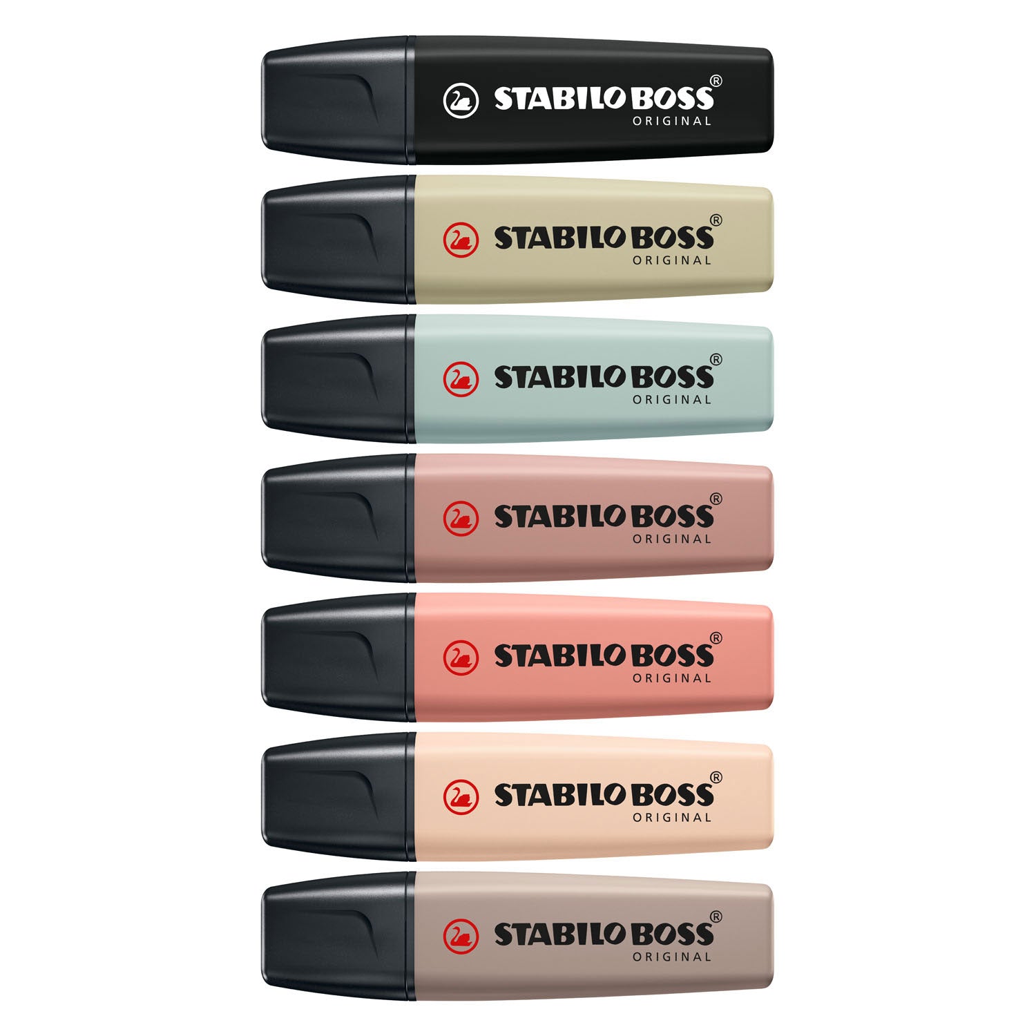STABILO - STABILO boss original - markeerstift - set 8 stuks - naturecolors