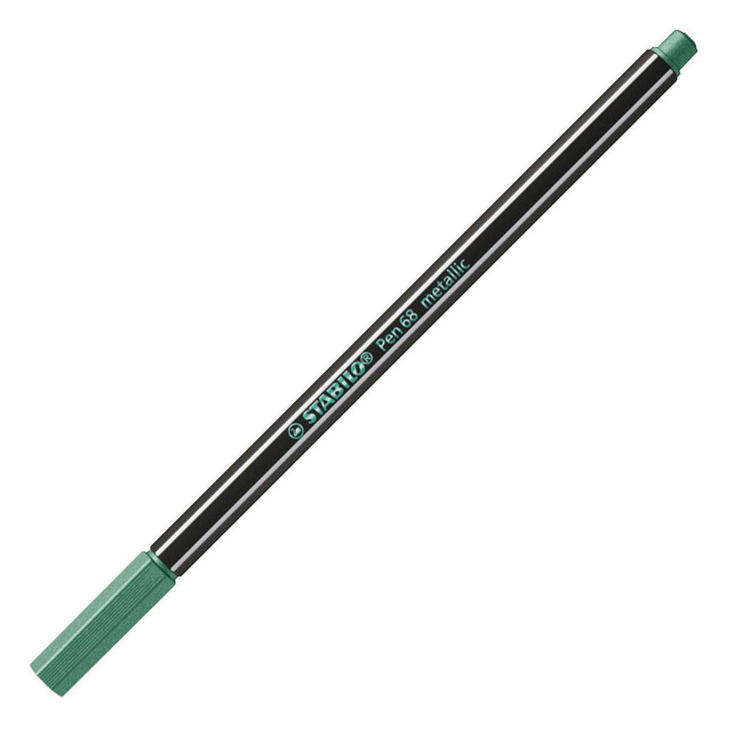 STABILO - STABILO pen 68 metallic viltstiften in metalen doos - 8dlg.