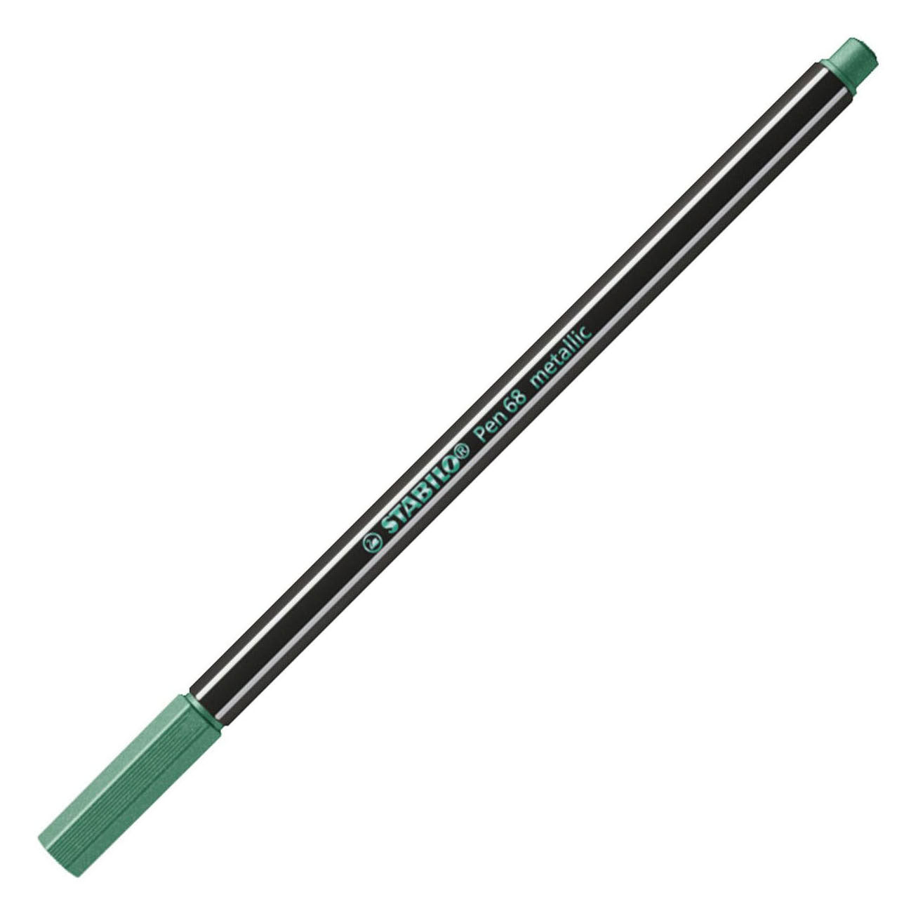 STABILO - STABILO pen 68 metallic viltstiften in metalen doos - 8dlg.