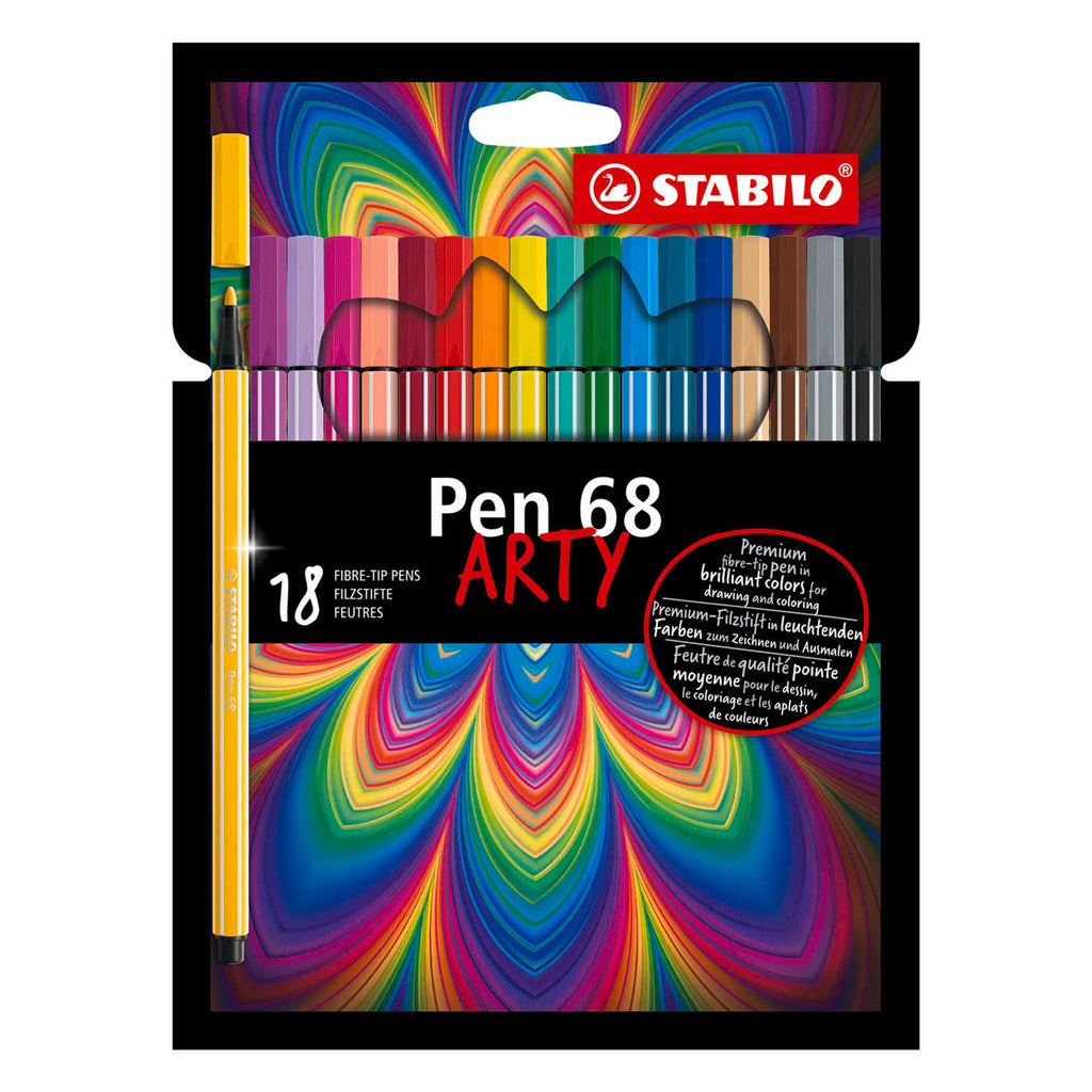 STABILO - STABILO pen 68 arty viltstiften - 18dlg.