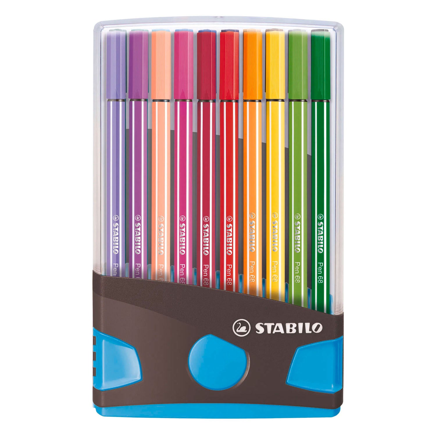 STABILO - STABILO pen 68 colorparade viltstiften blauw antraciet - 20dlg.