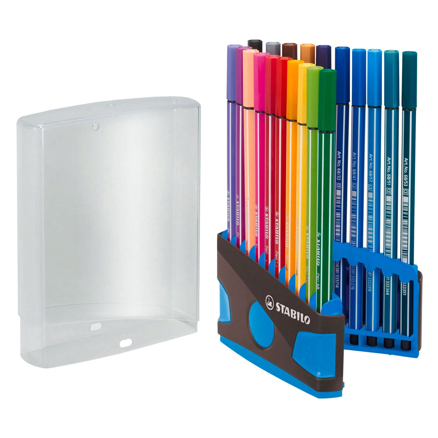 STABILO - STABILO pen 68 colorparade viltstiften blauw antraciet - 20dlg.