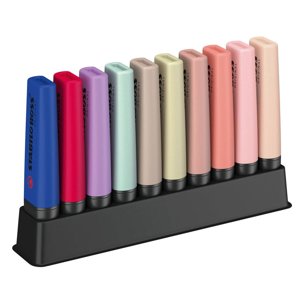 STABILO - STABILO boss naturecolors+wildflower markeerstiften bureau set - 10dlg.