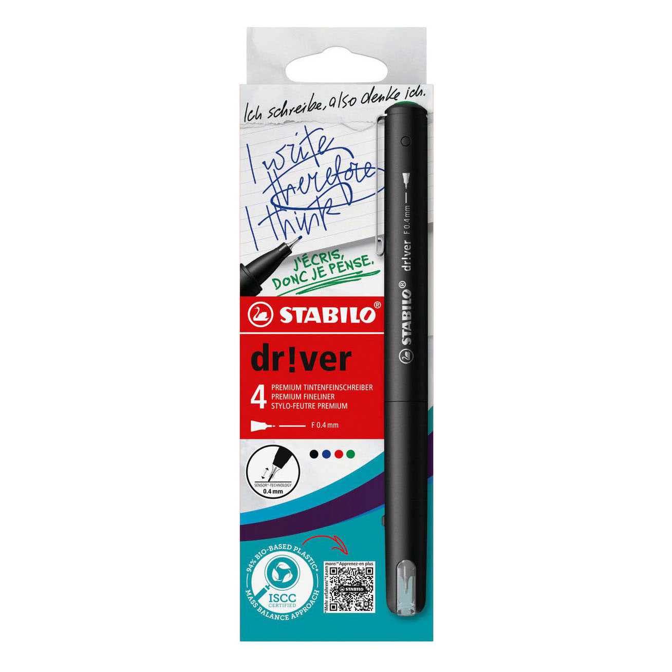 STABILO - STABILO dr!ver fijn fineliners - 4dlg.