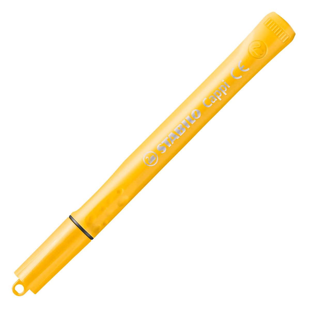 Stabilo cappi - viltstift - nooit meer je dop kwijt dankzij de dopring - etui met 18 kleuren + 2 dopringen