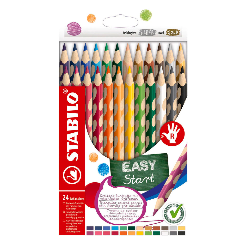STABILO - STABILO easycolors rechtshandige kleurpotloden - 24dlg.