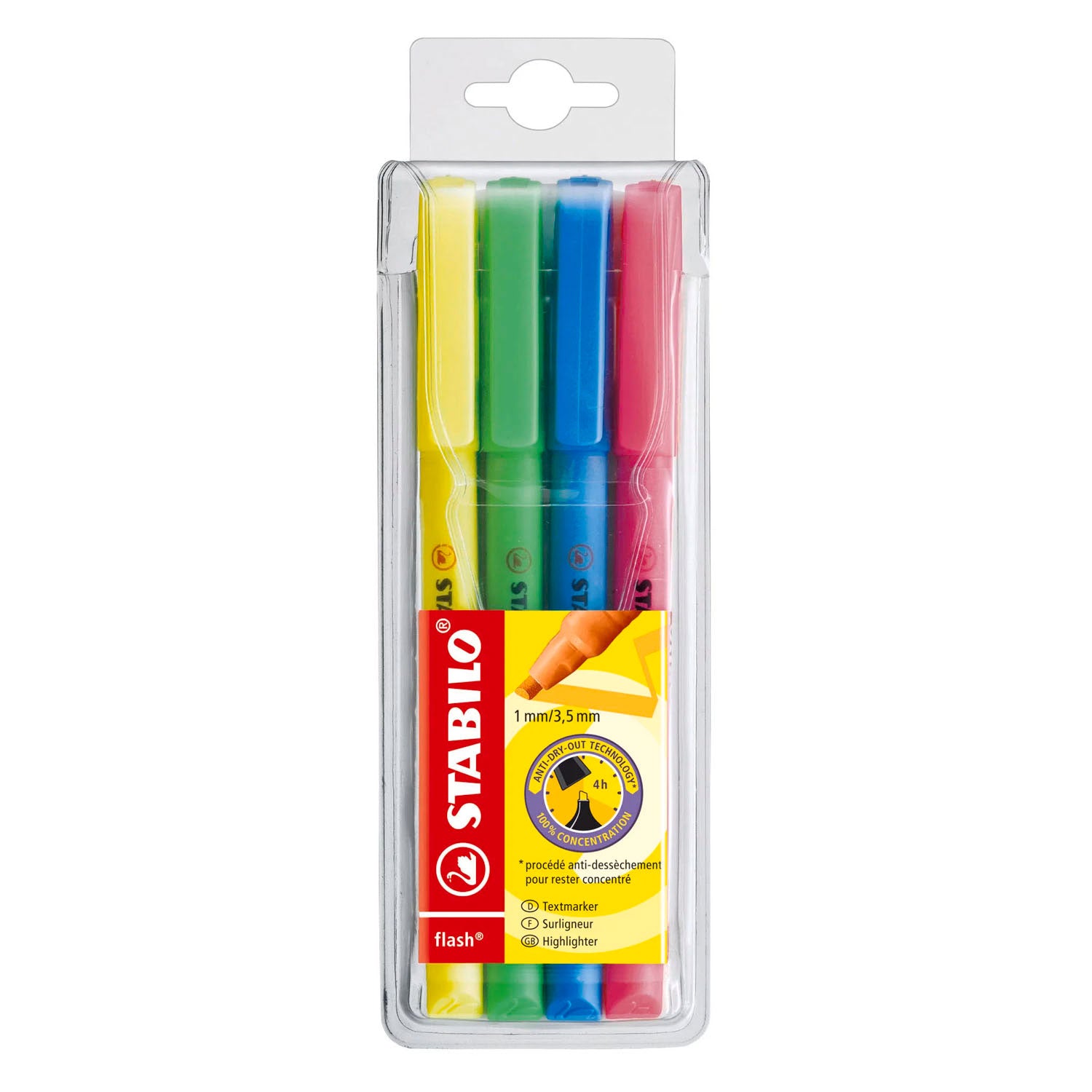 STABILO - STABILO flash markeerstiften - 4dlg.