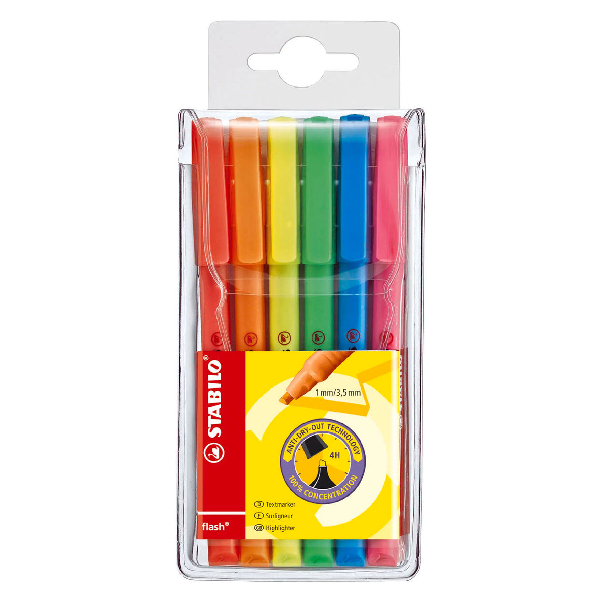 STABILO - STABILO flash markeerstiften - 6dlg.