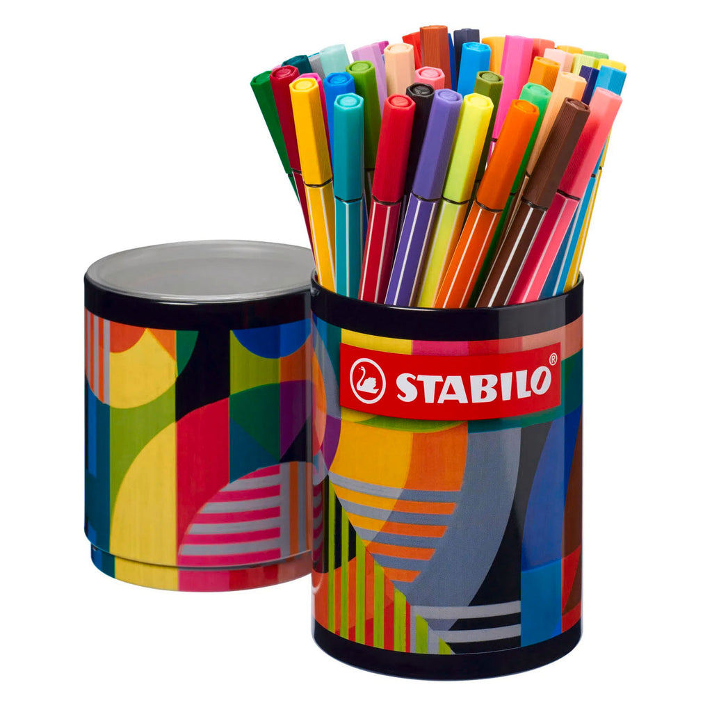 STABILO - STABILO pen 68 arty viltstiften in metalen etui - 45dlg.
