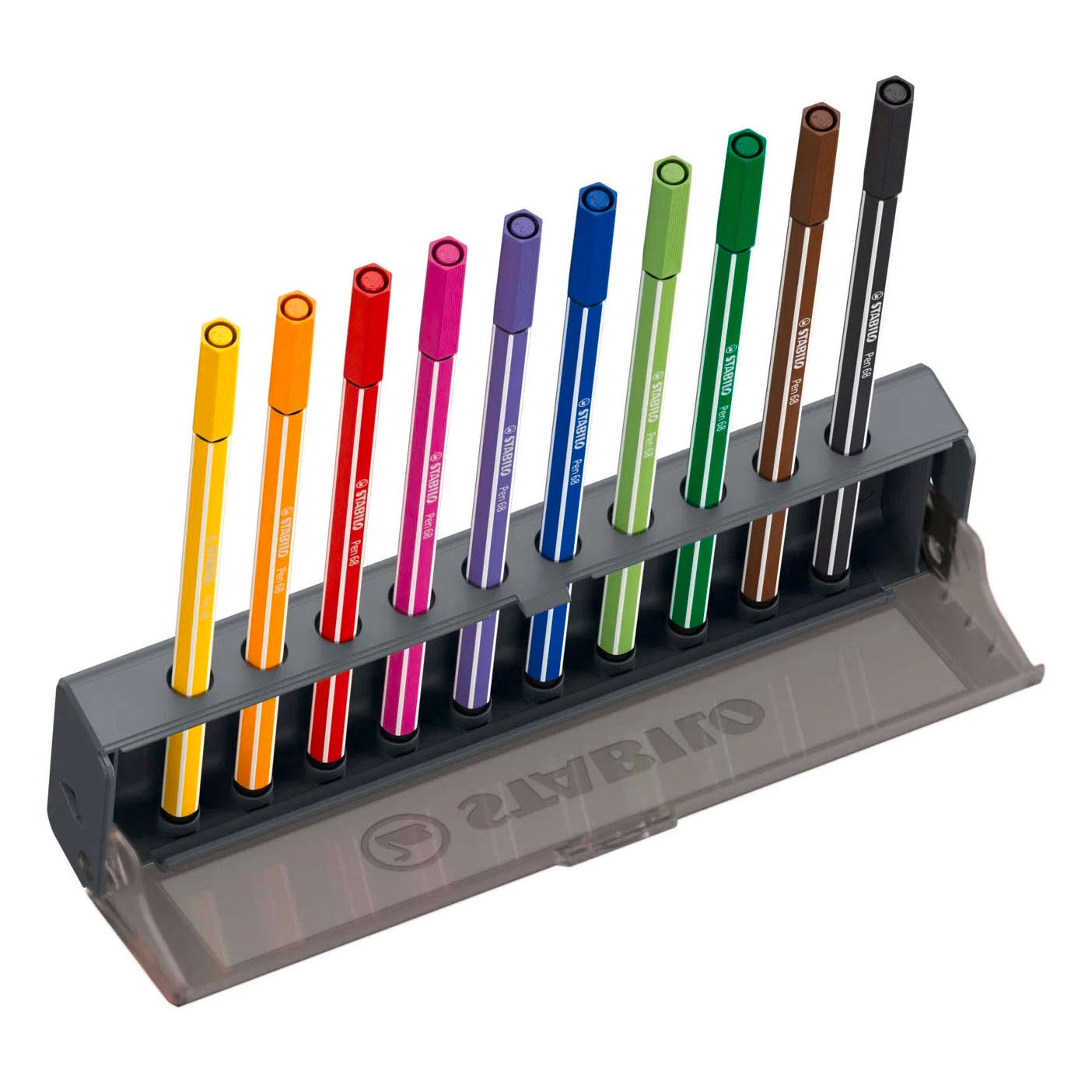 STABILO - STABILO pen 68 click set viltstiften - 10dlg.