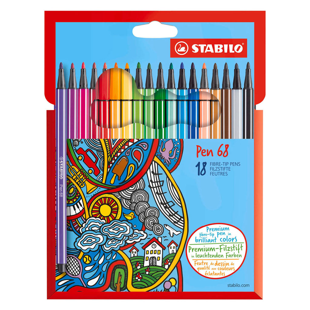 STABILO - STABILO pen 68 viltstiften - 18dlg.