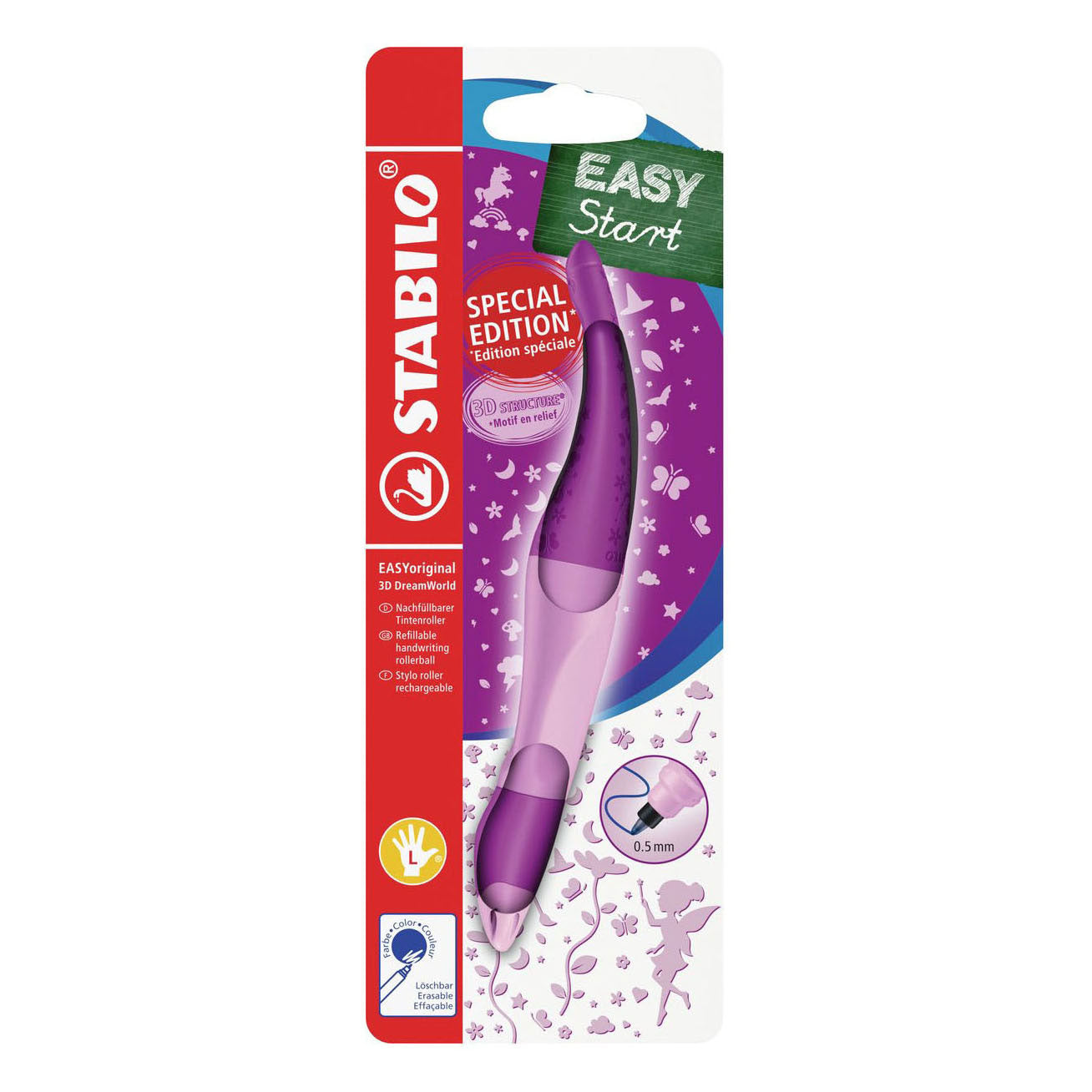 STABILO - STABILO easyoriginal dreamworld linkshandige balpen - roze