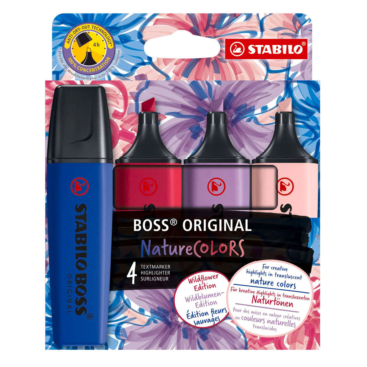 STABILO - STABILO boss wildflower markeerstiften - 4dlg.