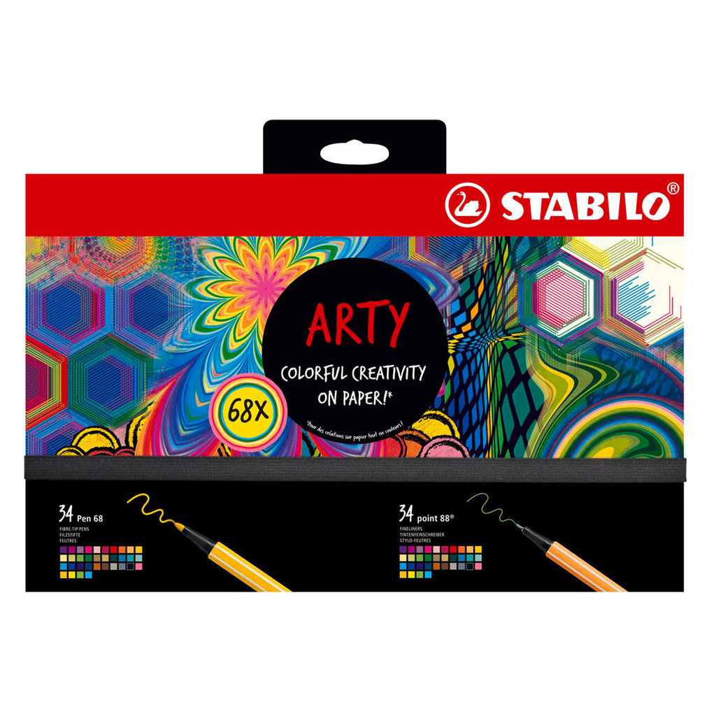 STABILO - STABILO arty hero set pen 68 stiften en point 88 fineliners - 68dlg.