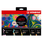 Stabilo boss original, woody 3 in 1, aquacolor, pen 68 en point 88 - creative arty mix set in luxe box - met 50 stuks