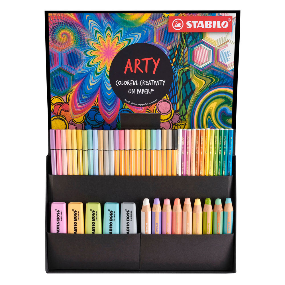 STABILO - STABILO arty pastel boss woody pen 68 point 88 aquacolor - 50dlg.