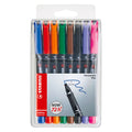 STABILO - STABILO ohpen fijn permanente marker in etui - 8dlg.