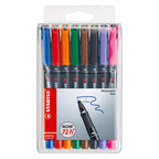 STABILO - STABILO ohpen fijn permanente marker in etui - 8dlg.