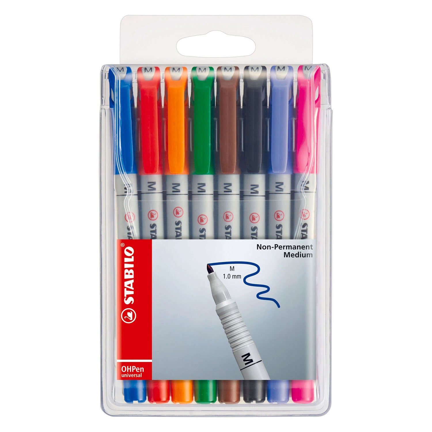 STABILO - STABILO ohpen medium uitwisbare marker in etui - 8dlg.