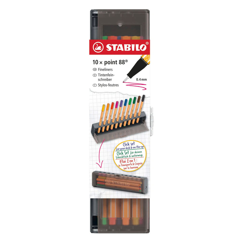 STABILO - STABILO point 88 click set fineliners - 10dlg.