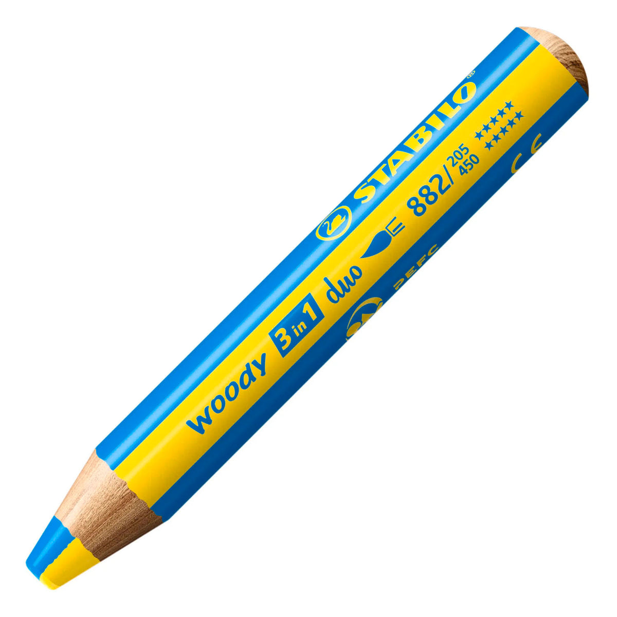 STABILO - STABILO woody 3in1 duo multitalent potloden - geel/cyaan blauw