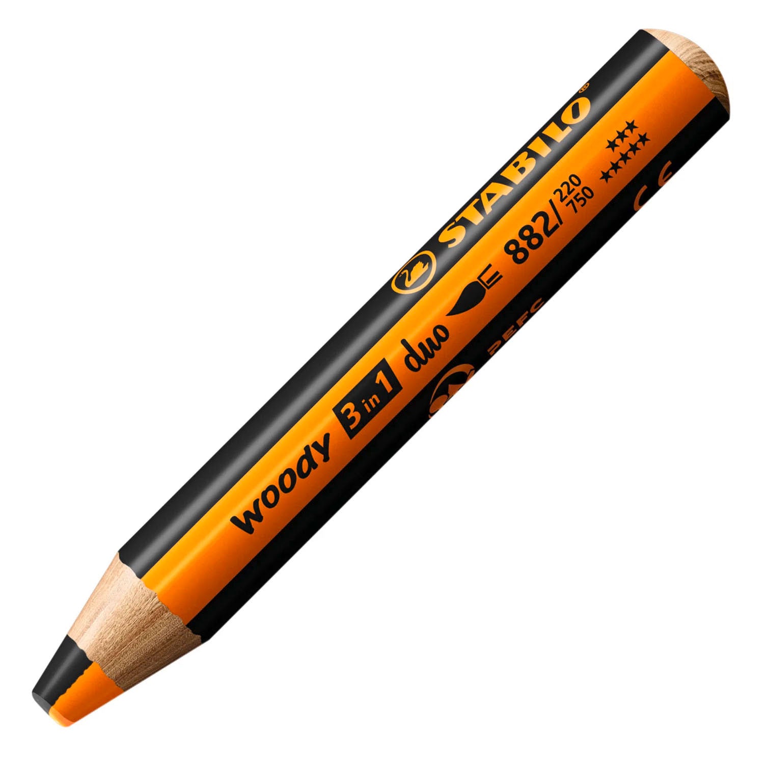 STABILO - STABILO woody 3in1 duo multitalent potloden - oranje/zwart