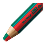 STABILO - STABILO woody 3in1 duo multitalent potloden - rood/donker groen