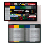 STABILO - STABILO creative tips arty pennen klassieke kleuren in metalen etui - 30dlg.