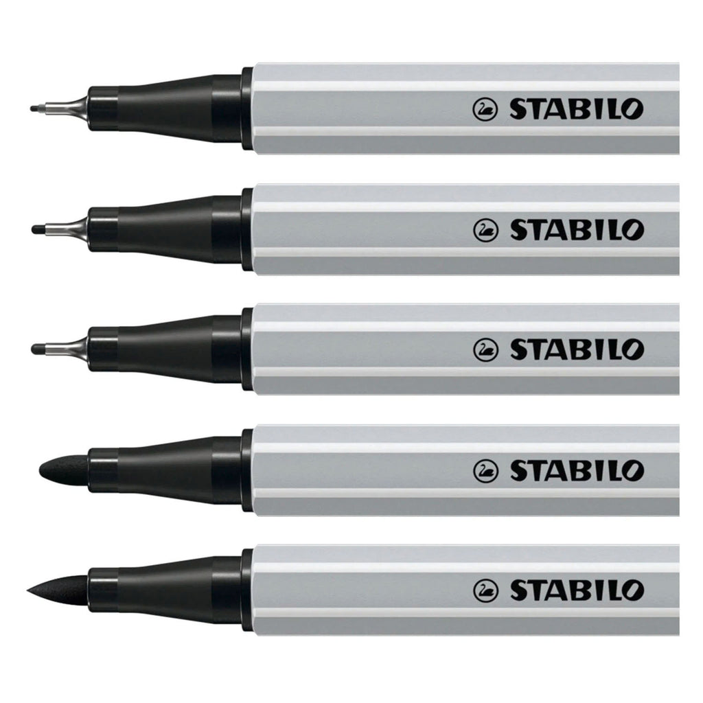 STABILO - STABILO creative tips arty pennen zwart - 5dlg
