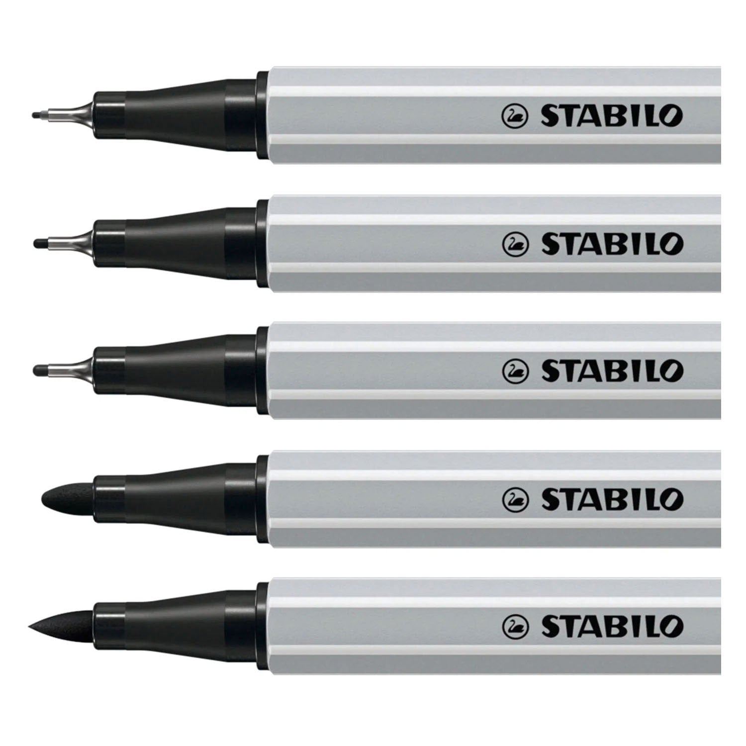 STABILO - STABILO creative tips arty pennen zwart - 5dlg