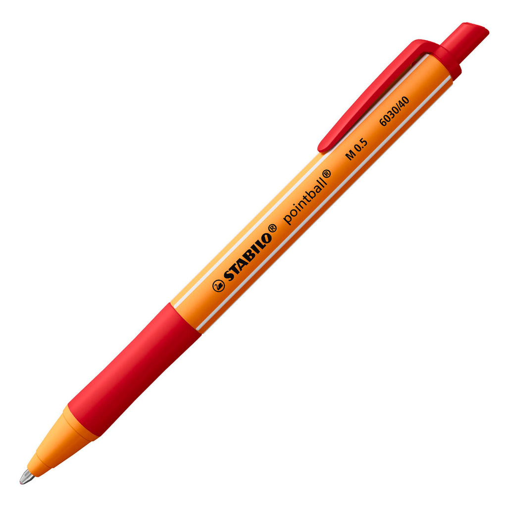 STABILO - STABILO pointball balpennen blauw zwart rood - 3dlg.
