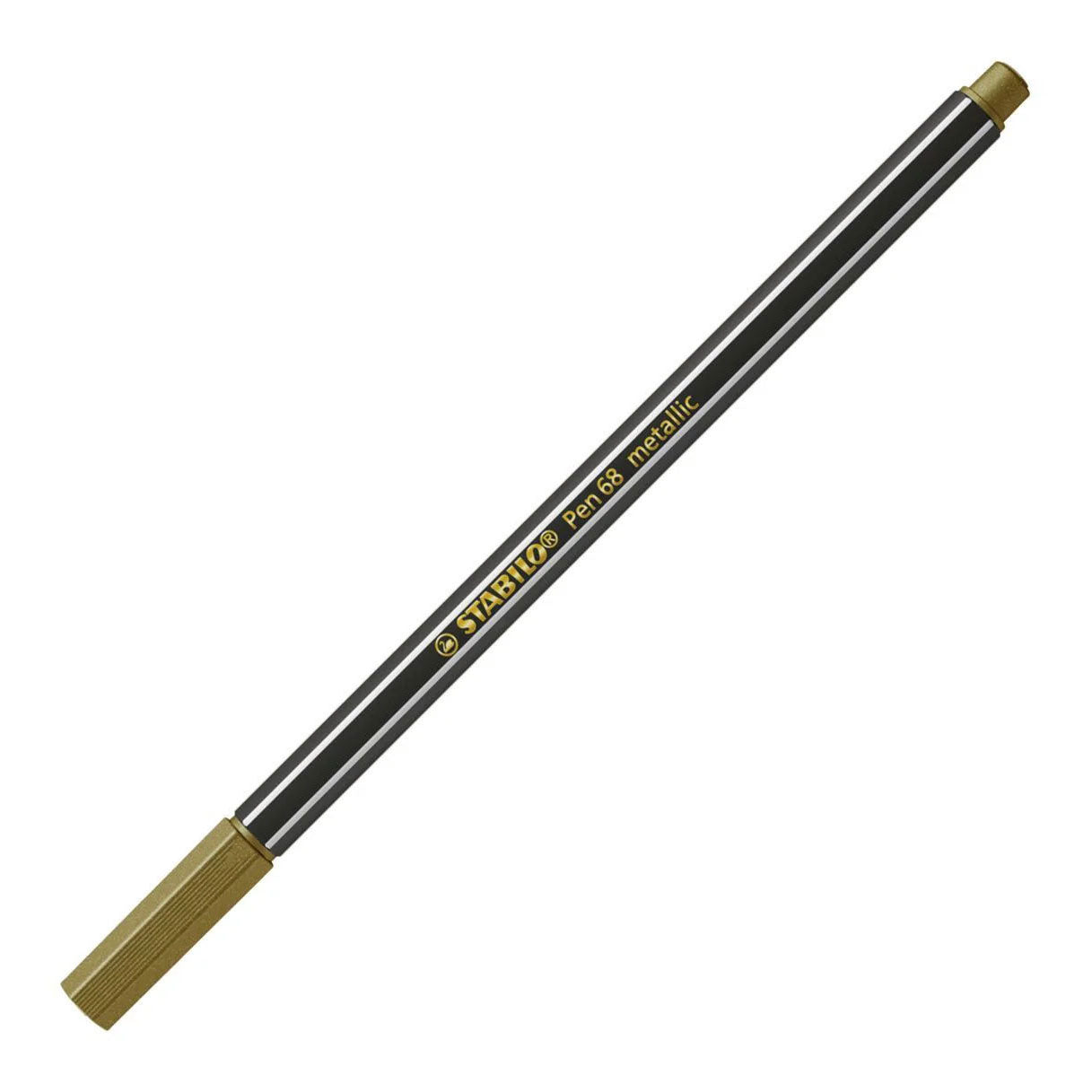 Stabilo pen 68 metallic viltstiften zilver goud koper - 3dlg.