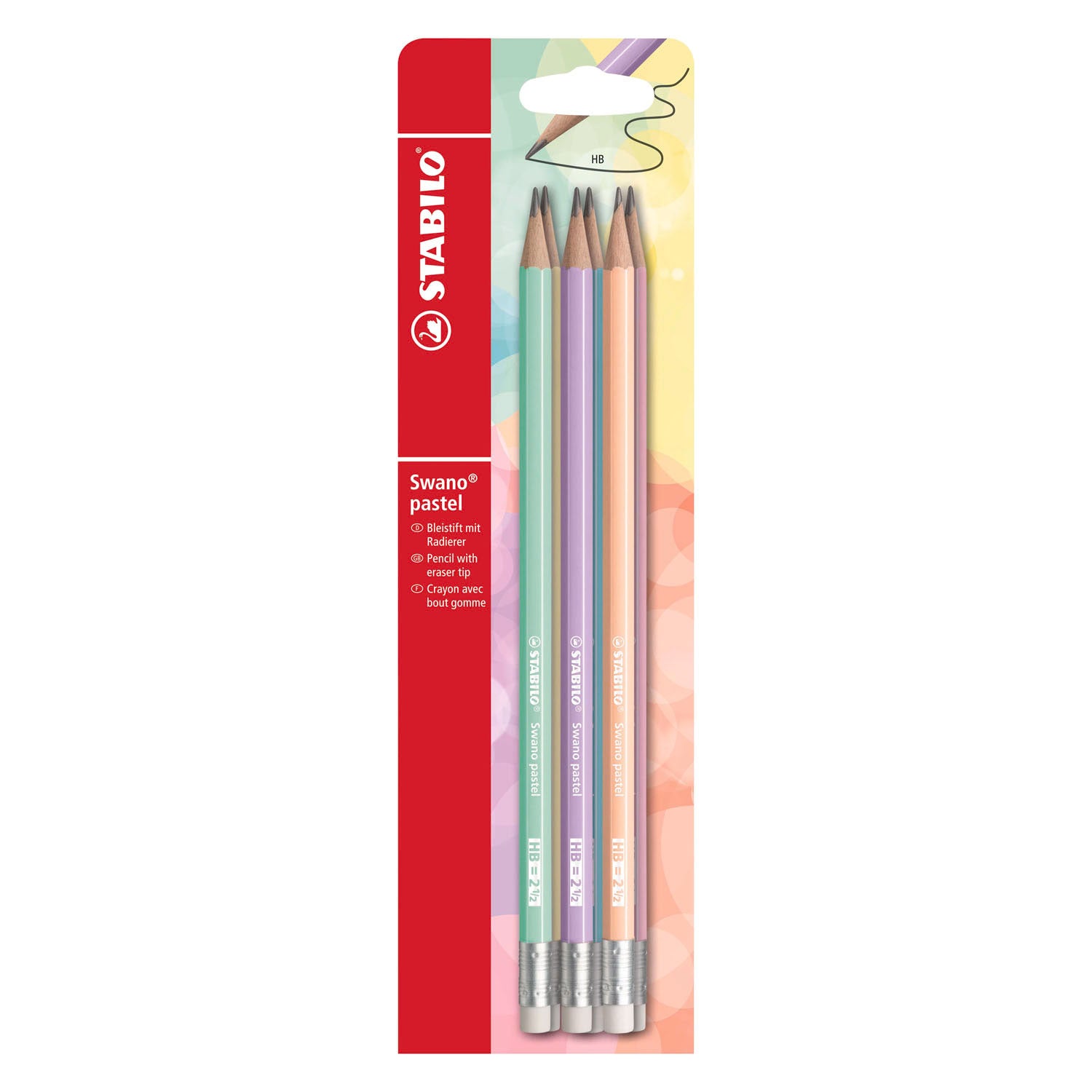 Stabilo - Stabilo swano pastel potloden hb 6 stuks