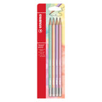 STABILO - STABILO swano pastel hb grafietpotloden met gumtip - 4dlg.