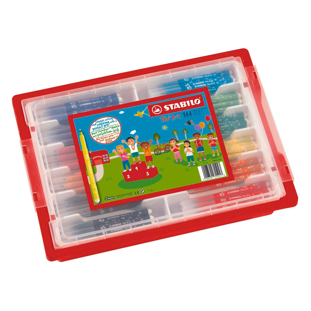 STABILO - STABILO trio a-z schoolverpakking ergonomische viltstiften - 144dlg.