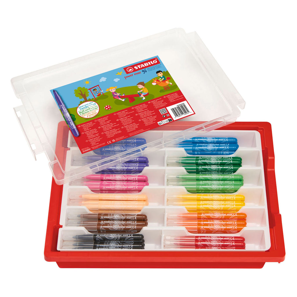 STABILO - STABILO power max schoolverpakking viltstiften - 96dlg.