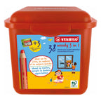 STABILO - STABILO woody 3in1 multitalent kleurpotloden in kunststof doos - 38dlg. met 3 puntenslijpers