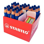 STABILO - STABILO markdry schoolverpakking whiteboardpotloden blauw - 30st. met 2 puntenslijpers