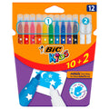 BIC - kids kleuren & uitwissen 10 + 2 gratis