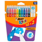 BIC - kids kleuren & uitwissen 10 + 2 gratis