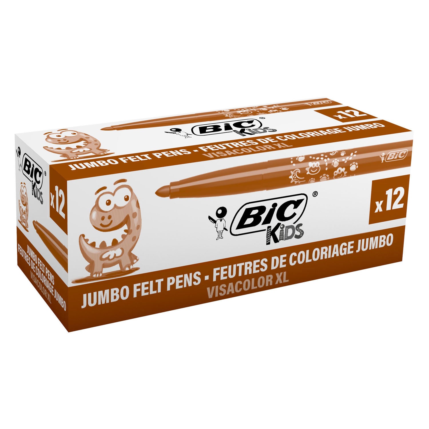 BIC - kids visacolor xl rood-bruin