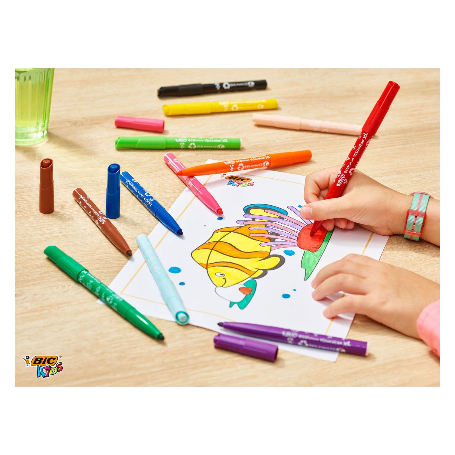 BIC - kids visacolor xl rood-bruin