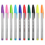 Bic cristal multicolour balpennen brede punt (1.6 mm) - verschillende kleuren - pak van 15 stuks