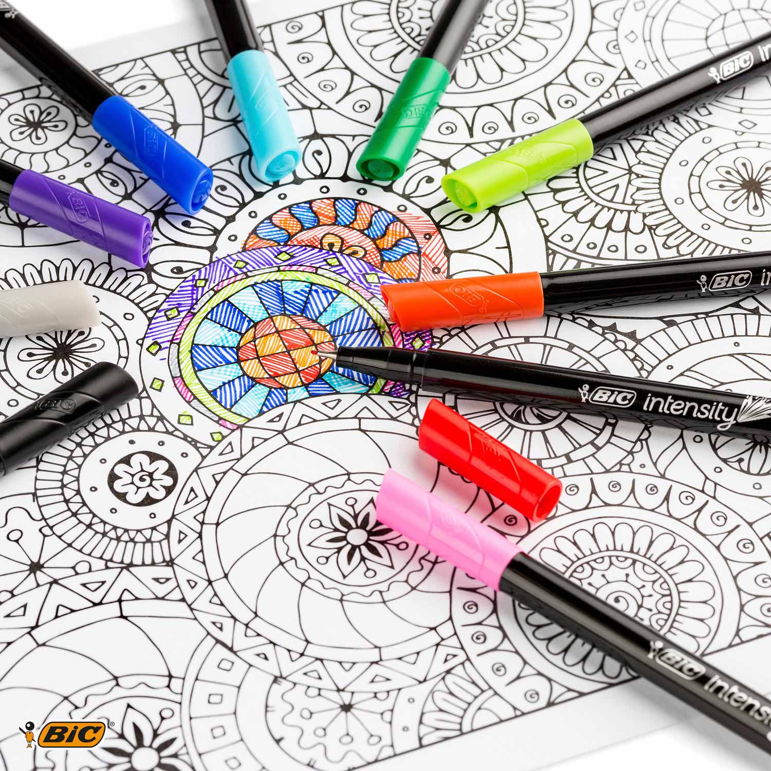 BIC - intensity fineliners pastel 12 stuks
