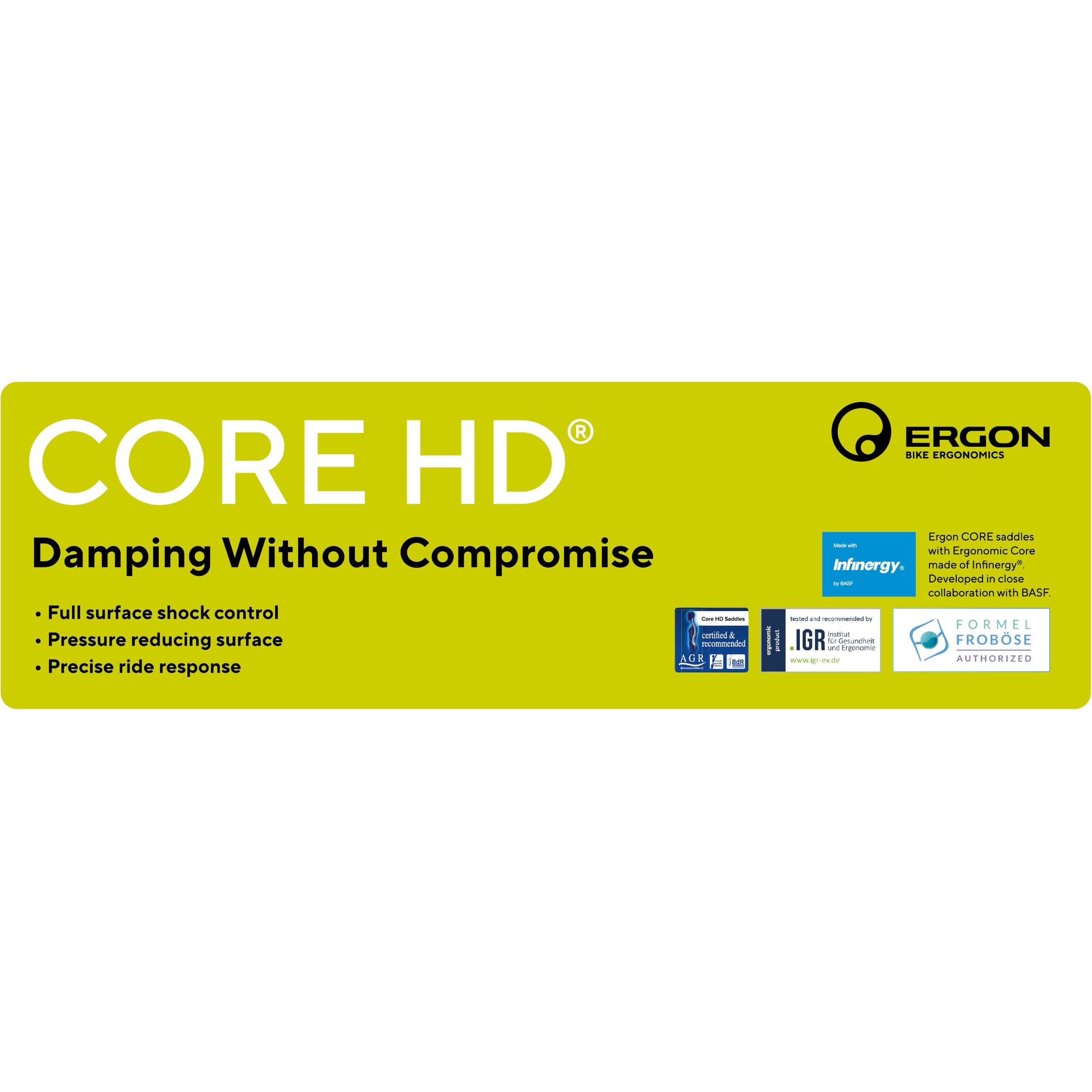 Ergon pos haak met infobord zadels corehd